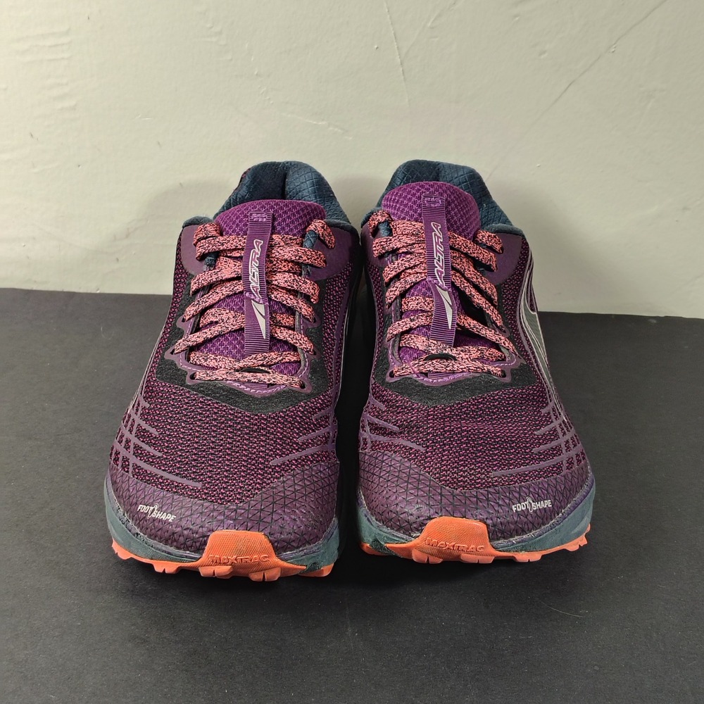 Altra Timp 2 Women Size 9.5 Purple Orange Mesh Trail Running Shoes AL0A4QTP003 - Picture 3 of 16